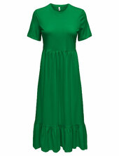 Onlmay Life S/s Peplum Calf Dress Jrs Polvipituinen Mekko Green Only