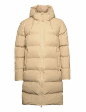 Alta Longer Puffer Jacket W3t4 Topattu Pitkä Takki Cream Rains