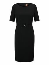 Daleah Polvipituinen Mekko Black Boss