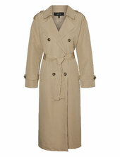 Vmchloe Long Trenchcoat Ga Noos Trenssi Takki Beige Vero Moda