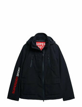 Hooded Ultimate Windbreaker Vuorillinen Takki Topattu Takki Navy Superdry