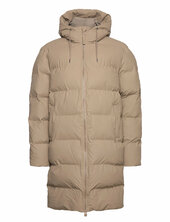 Alta Longer Puffer Jacket W3t4 Topattu Pitkä Takki Beige Rains