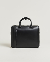Tiger Of Sweden Valise Smooth Leather Double Zip Briefcase Black