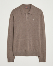 Morris Merino Polo Knit Brown