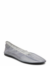 Semi-transparent Mesh Ballet Flats Ballerinat Silver Mango