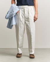 Polo Ralph Lauren Pleated Cotton Twill Chinos Deckwash White