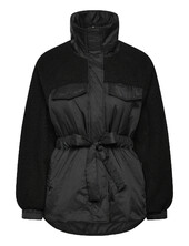 Onlerika Mix Jacket Life Cc Otw Vuorillinen Takki Topattu Takki Black Only