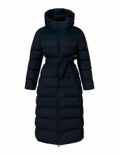 Halen Topattu Pitkä Takki Navy Andiata