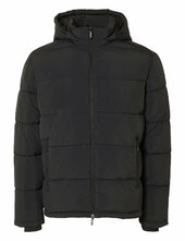 Slhcooper Puffer Jkt Noos Vuorillinen Takki Topattu Takki Black Selected