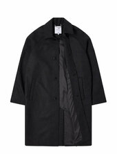 Mac Wool Coat Villakangastakki Pitkä Takki Black Edwin