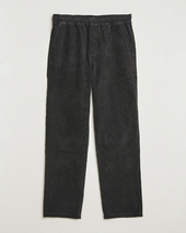Samsøe Samsøe Jabari Corduroy Drawstring Trousers Black Oyster