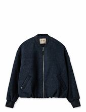 Mmdumont Wool Jacket Bombertakki Navy Mos Mosh