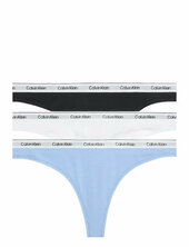 Thong 3pk Stringit Alusvaatteet Blue Calvin Klein