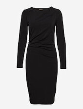 Trude Dress Polvipituinen Mekko Black Inwear