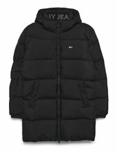 Tjm Essential Down Parka Ext Parka Takki Black Tommy Jeans