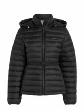 Lw Padded Smocking Jacket Vuorillinen Takki Topattu Takki Black Calvin Klein