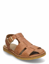 Sandals - Flat - Closed Toe - Op Matalapohjaiset Sandaalit Brown Angulus
