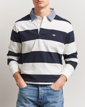 Gant Chambray Barstriped Rugger Eggshell
