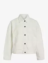 Vipal L/s Denim Jacket/bfs Farkkutakki Denimtakki White Vila