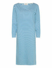 Soft Single Stripe Silas Dress Polvipituinen Mekko Blue Mads Nørgaard