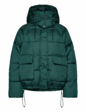 Short Ripstop Puffer Vuorillinen Takki Topattu Takki Green Scotch & Soda