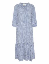 Crtiah Flounce Dress Polvipituinen Mekko Blue Cream