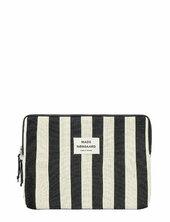 Knit Stripe Computer Sleeve Small Tietok Laukku Läppärilaukku Laukku Black Mads Nørgaard