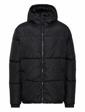 Bhelwin Hood Jacket Vuorillinen Takki Topattu Takki Black Blend