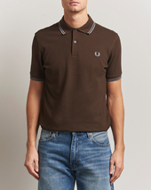 Fred Perry Twin Tipped Fred Perry Shirt Burnt Tobacco
