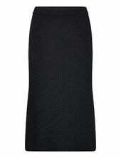 Vicomfy A-line Knit Skirt - Noos Polvipituinen Hame Black Vila