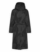 Suoja Linssi Topattu Pitkä Takki Black Marimekko