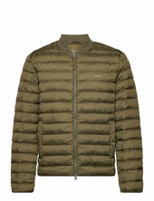 Light Padded Bomber Jacket Vuorillinen Takki Topattu Takki Khaki Green Gant
