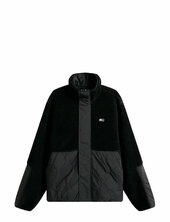 Tjm Essentl Mix Teddy Jacket Ext Ohut Takki Black Tommy Jeans