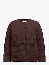Objallie Ls Lo Quilted Jacket Noos Tikkitakki Brown Object