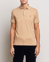 Polo Ralph Lauren Luxury Pima Cotton Polo Classic Camel Heather