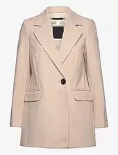 Taylahiw Blazer Coat Ohut Pitkä Takki Beige Inwear