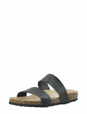Twin Strap Slip In Matalapohjaiset Sandaalit Black Bianco