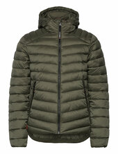Hooded Fuji Sport Padded Jkt Ohut Takki Green Superdry