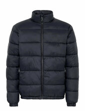 Bheiden Jkt. With Stand Vuorillinen Takki Topattu Takki Black Blend