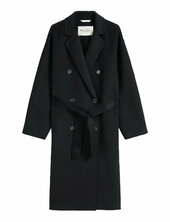 Woven Coats Villakangastakki Pitkä Takki Navy Marc O'polo