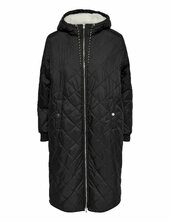 Onlnewsandy Quilt Coat Cc Otw Topattu Pitkä Takki Black Only