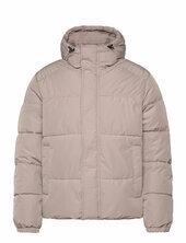 Jjebradley Puffer Hood Sn Vuorillinen Takki Topattu Takki Beige Jack & J S