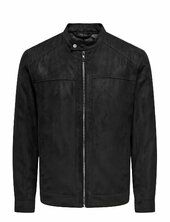 Onsmike Fake Suede Jacket Otw Ohut Takki Black Only & Sons