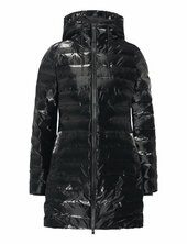 Lohja Long Puffer Curve Jacket W3t3 Vuorillinen Takki Topattu Takki Black Rains
