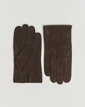 Polo Ralph Lauren Suede Gloves Dark Brown