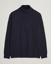 Oscar Jacobson Salim Wool/cashmere Rollneck Navy