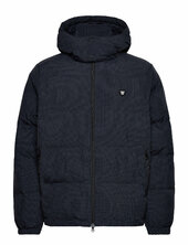 Wwhen Ripstop Puffer Vuorillinen Takki Topattu Takki Navy Wood Wood