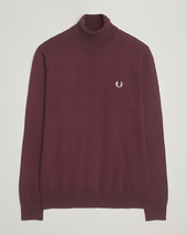 Fred Perry Classic Rollnock Jumper Oxblood
