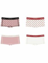 Pclogo Lady Bow 4 Pack Bc Hipsterit Alushousut Alusvaatteet White Pieces