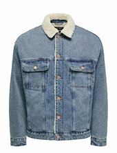 Onswilson Sherpa Dbtint 0970 Dnm Jacket Farkkutakki Denimtakki Blue Only & Sons
